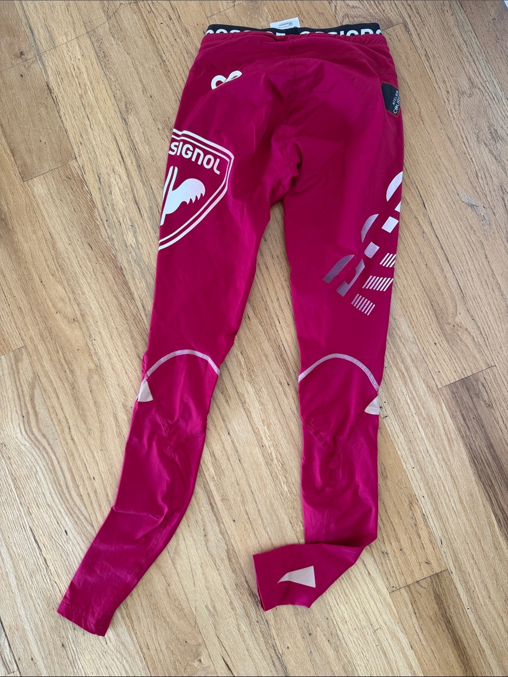 Rossignol magenta racing Athletic Leggings - Picture 4 of 4
